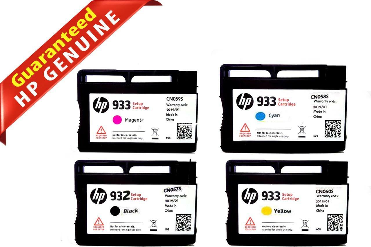 Pack of 4 HP 932 933 WW Ink Cartridges for Multiple Printer Models 5070-0506