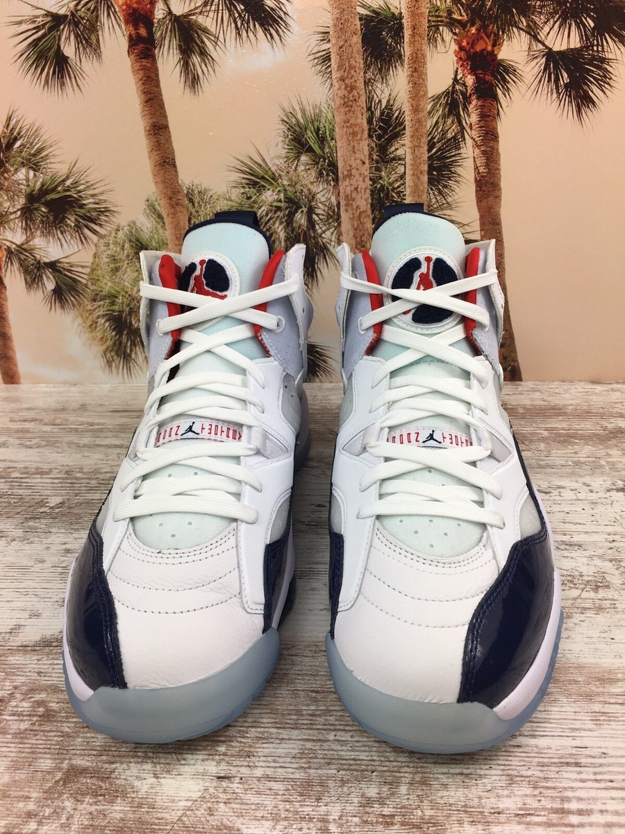 Jordan Jumpman Two Trey 23 USA White Blue Patent DO1925-102