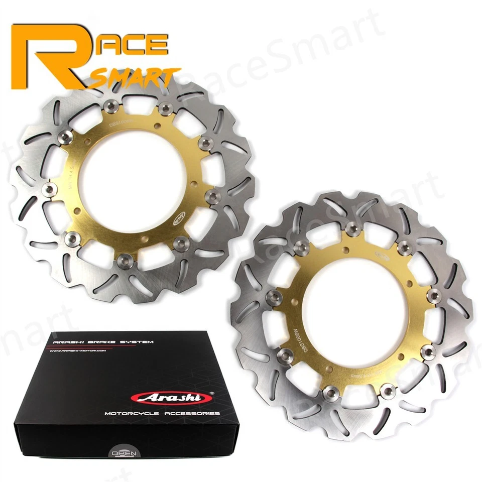 Rotores de disco de freno delanteros flotantes para Yamaha FZ6 Fazer 2004-2009 XSR900 2016-2021 Foto 2 de 4