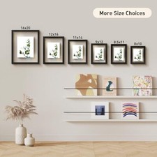 Solid Wood Floating Picture Frame Pressed Flower Frame with Hanging Hardware