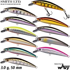 Smith Troutin' Wavy 50S 3.0 g Assorted Colors Native Trout Minnow