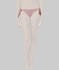  130 Vineyard Vines Women's Pink Print Stripe Tied Bikini Bottom Size M