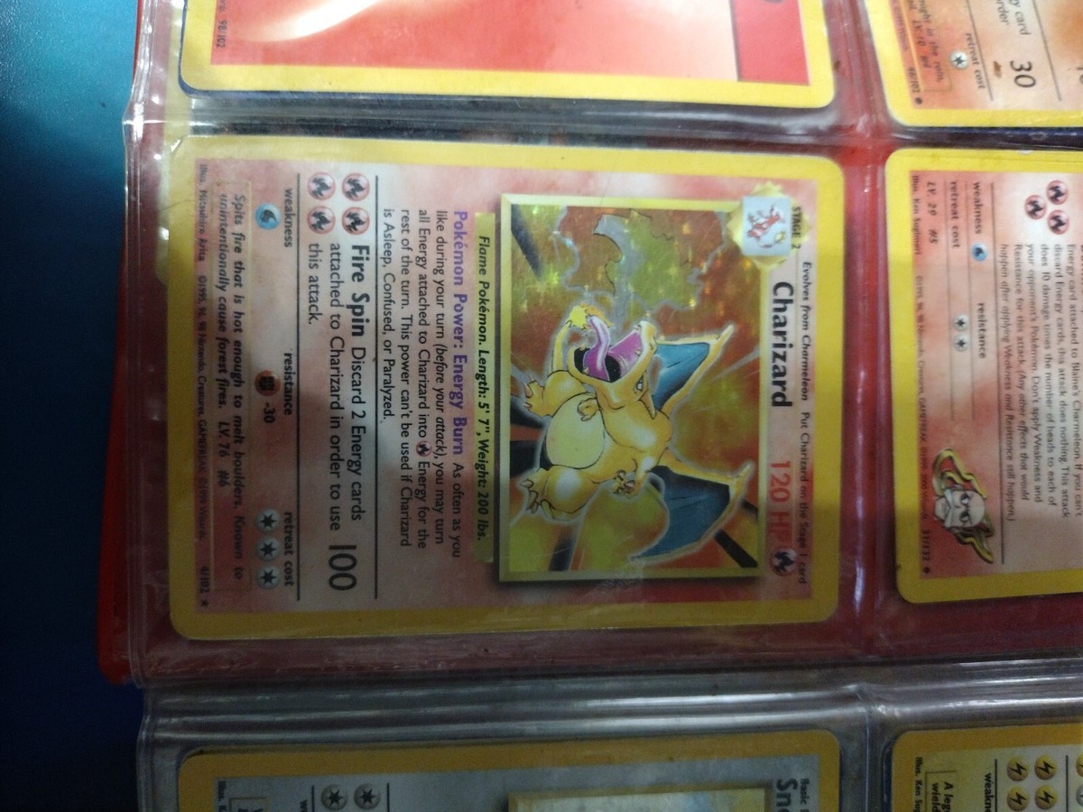CHARIZARD HOLOGRAPHIC POKMON CARD 1990's | eBay
