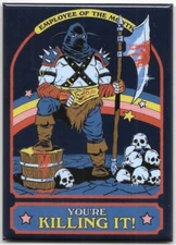 STEVEN RHODES YOU'RE KILLING IT EMPLOYEE OF THE MONTH MAGNET 2.5” X 3.5” NEW