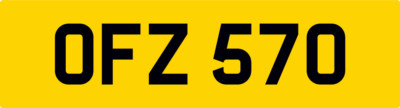 OF 3X3 DATELESS PRIVATE REGISTRATION NUMBER PLATE OLLY OWEN OSCAR OLY OL OFZ 570