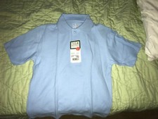 New Flynn  O'Hara Boy's Uniform School Short Sleeve Polo Shirt Youth Medium NWT