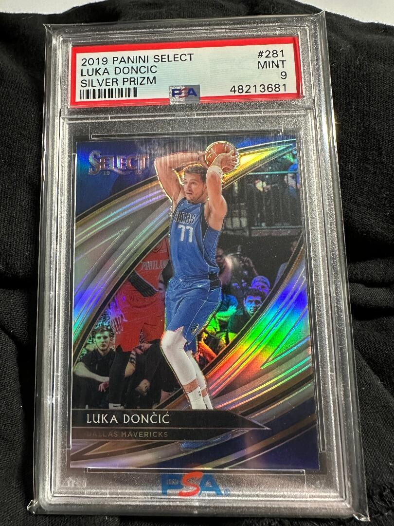 2019-20 Panini Select - Courtside Silver Prizm #281 Luka Doncic PSA 9 Mint