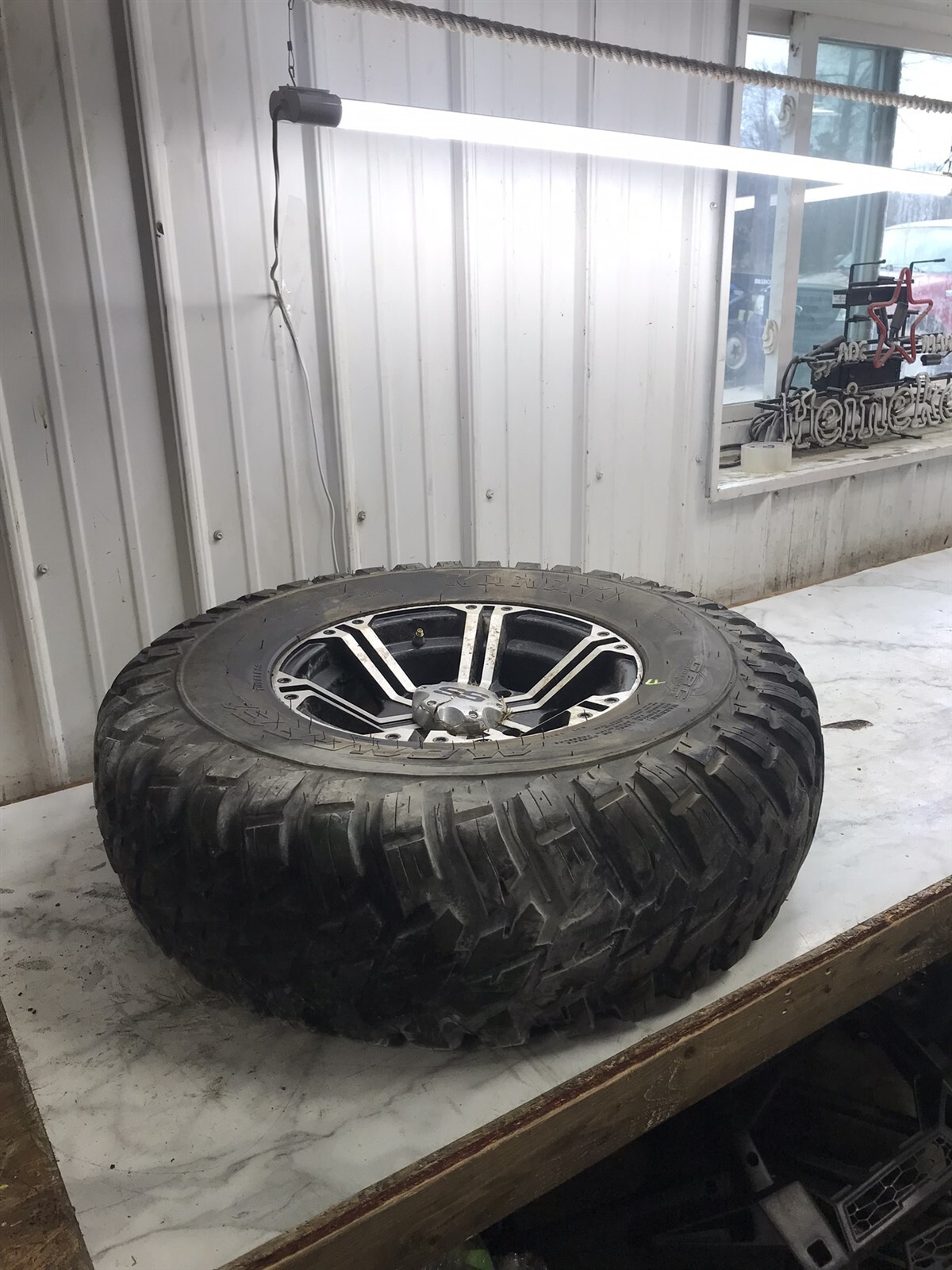 15 Polaris RZR 1000 XP 4 ITP SS front wheel rim and tire Kanati 32x10-15