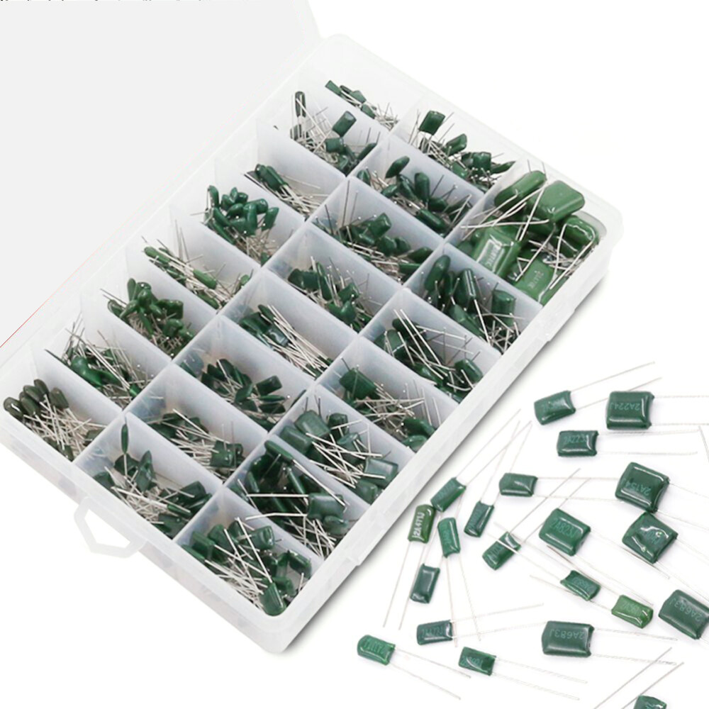 700Pcs Capacitors Compatible Convenient Film Capacitor Home Office