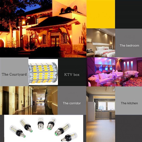 E27 E12 E26 E14 9W 27LEDs Lamp LED Corn Bulb Light 5730 SMD 110V 220V DC 12V 24V - Picture 12 of 16