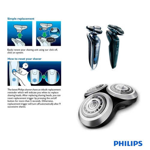 Replacement Shaver Head RQ12 for Philips RQ1290 RQ1295 RQ1250 RQ1260 RQ1175 1258 - Picture 6 of 9