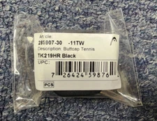 Head TK219HR Black 5g Weighted Tennis Racquet Butt Cap + Staples 4 3/8" Grip 3