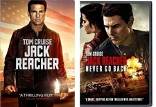 Jack Reacher  Jack Reacher Never Go Back Double Feature 2 DVD Set WS 