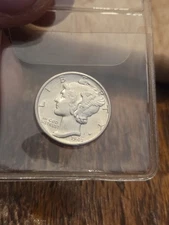 1942 P Mercury Dime - Scarce  High Grade  Lustrous Amazing Condition Raw BANDS 