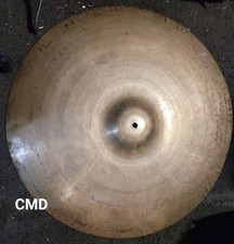 RARE VINTAGE ZILDJIAN 40S/50S 22" TRANSITION TRANS STAMP RIDE CYMBAL 2913g W VID