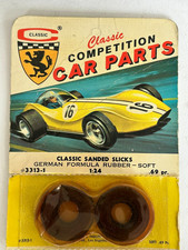 Classic 3313-1 Sanded Slicks for 1/24 scale slot cars NOS