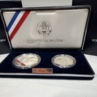 Proof Silver Dollar & Clad Half Dollar US Mint World Cup silver proof coin — photo 2
