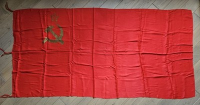 Original National USSR Flag of the Soviet Union Flag Hammer & Sickle Red Russisn
