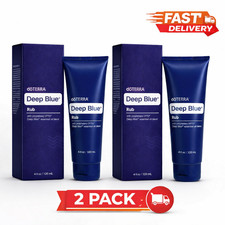 2 PACK DoTERRA Deep Blue doterra Rub Body Cream. 4 oz EXP:02/2027
