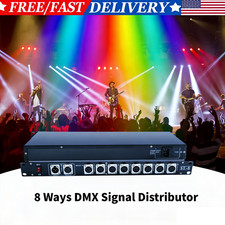 8way DMX512 Light Controller DMX Splitter 8 way Dmx signal Distributor For Stage