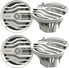 4 New NK2-116W 6.5" 120W 2-Way Coaxial Marine & Power Sports Speakers NK2-116W
