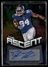2017 Panini Vertex Ascent Auto #161 Dalvin Tomlinson Autogrpah Giants 140/199