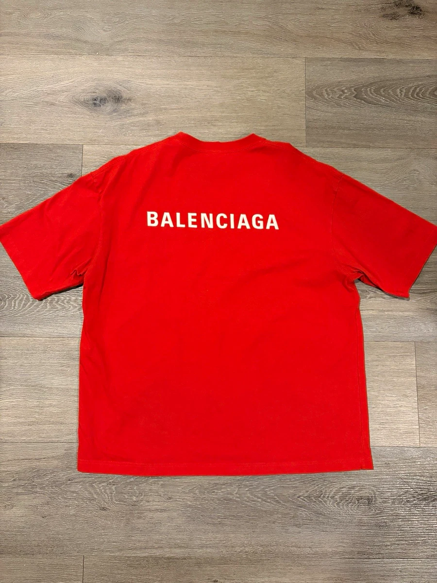 Balenciaga Red T-Shirts for Men for sale - eBay