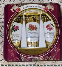 Crabtree Evelyn Rosewater Pear Pomengranate Hand Therapy Set LTD ED NEW