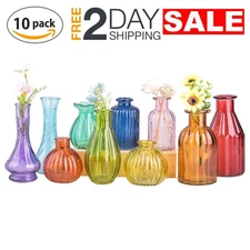10 Floreros Jarrones Multicolor Para Centros De Mesa Elegante Boda Pequeños Sala