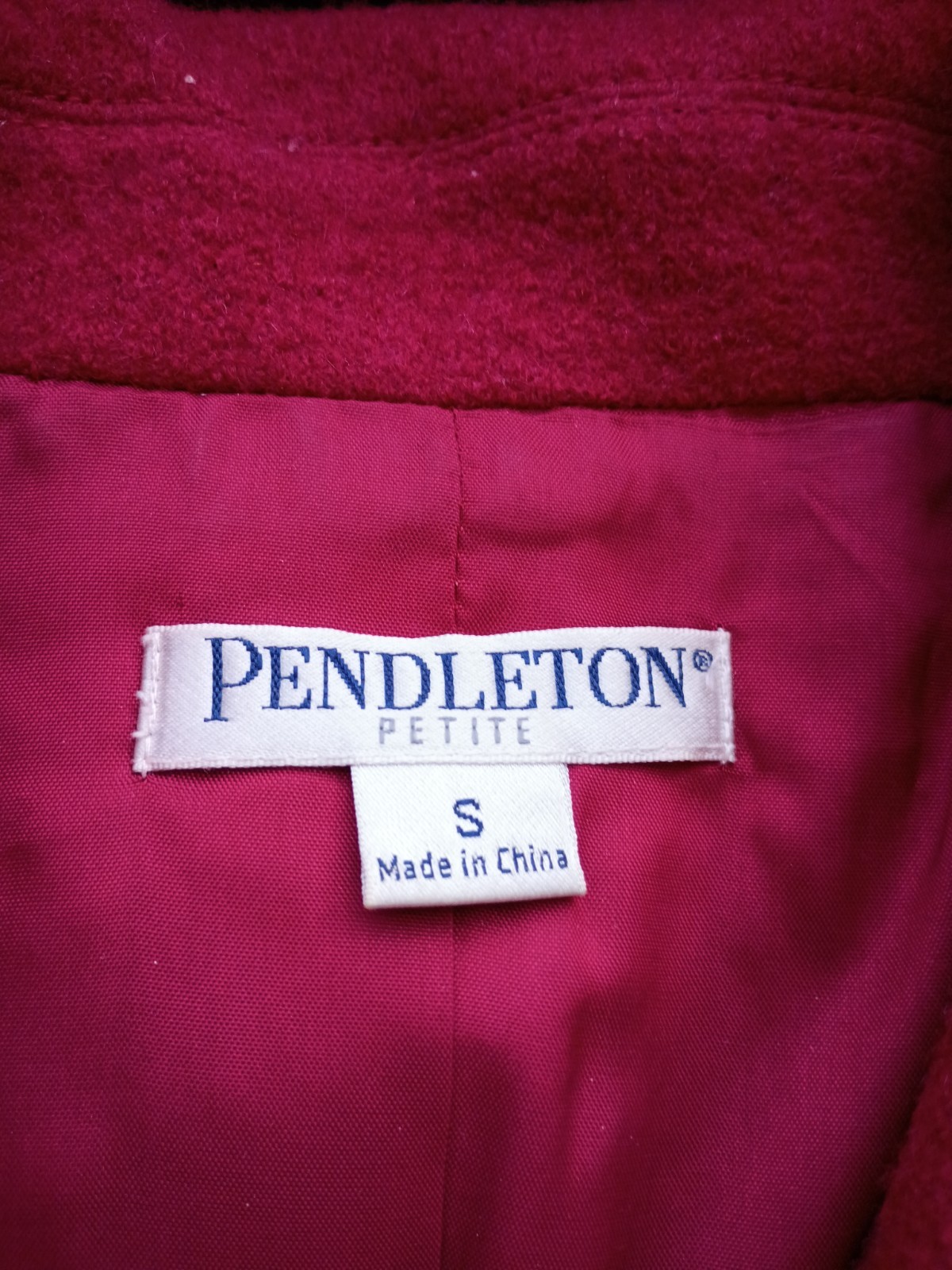 Pendleton Petite Women's Red Button Collared Line… - image 2