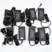 Assorted HP 120W Round Tip Laptop Chargers/Adapters Lot of 8