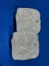 J.T. Kalmar Wandlampe Eisglas 60s Vintage Mid Century Franken KG Design