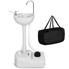 YITAMOTOR Portable Sink 17L Camping Hand Washing Station with Wash Basin Stan...