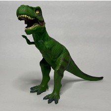 Tyrannosaurus Rex T-Rex Dinosaur Figure 2011 Green Prehistoric Toy 11 Inch