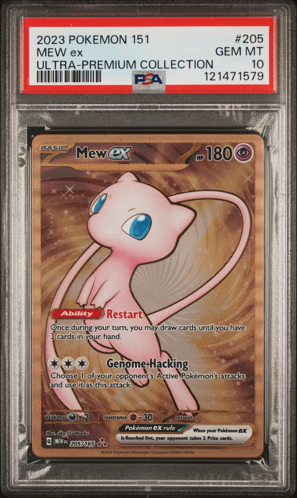 2023 POKEMON 151 ULTRA-PREM COLL #205 MEW EX PSA 10