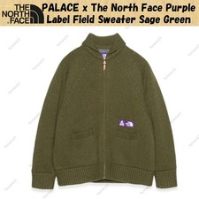 PALACE x The North Face Purple Label Field Sweater Sage Green