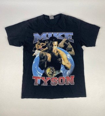 Mike Tyson Rap Tee T-Shirt L Comfort Colors Modern Reprint Boxing Bootleg VTG