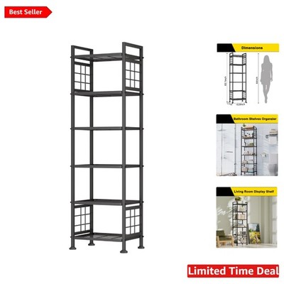 Compact 6-Wire Storage Shelf - Stylish & Robust Rack for Optimal Organization