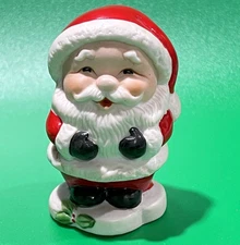Vintage Porcelain Russ Berrie & Co Porcelain 3.5" Santa Figurine #2470 Taiwan