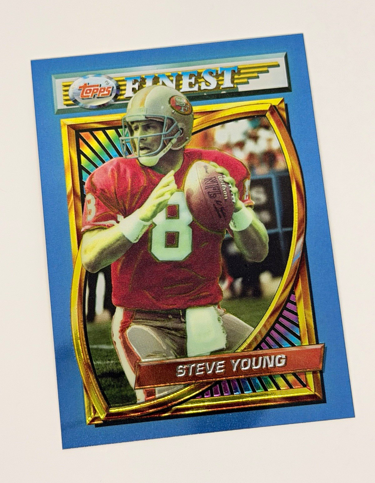 1994 Topps Finest Steve Young #77 San Francisco 49ers Non-Refractor HOF
