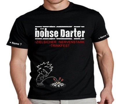 Dart T Shirt Darts Hemd Trikot Scheibe Dartmotive Logo 83