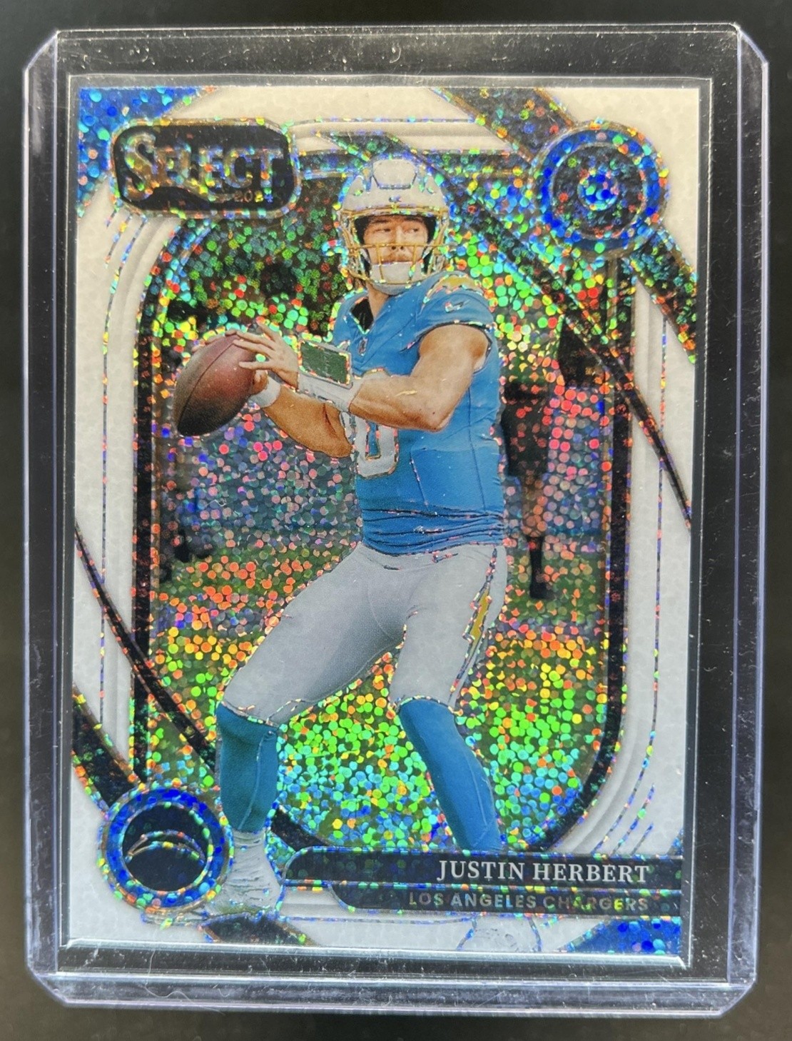 2024 Panini Select Justin Herbert Club White Sparkle #232 Chargers
