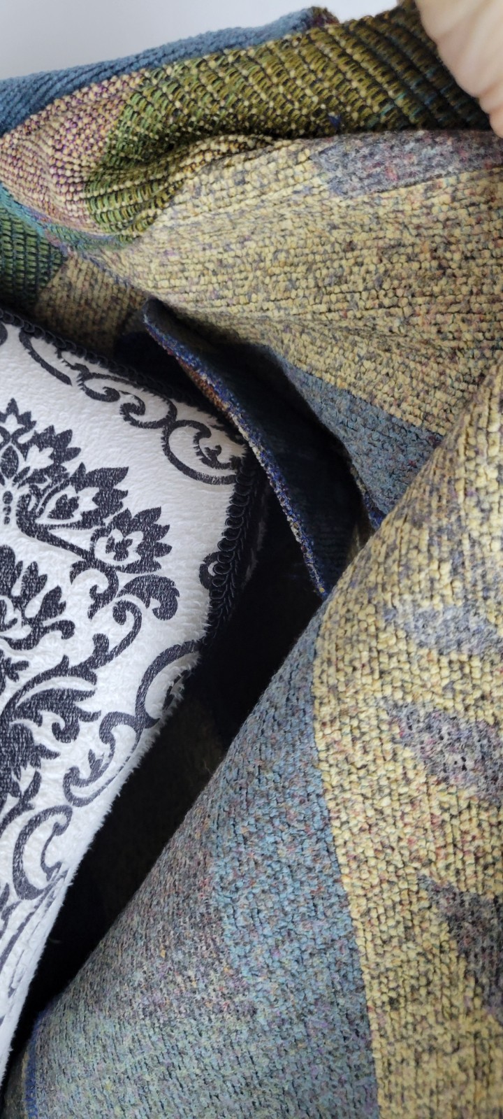 Vintage Gotcha Patchwork Jacket Women’s Medium Bu… - image 4