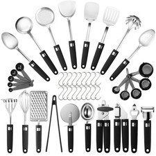 46Pcs 18/8 Stainless Steel Kitchen Utensils Set