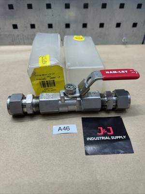 Ham-Let H-710-SS-N-1/2-LO Manual 2-Way  Valve, Npt, SS Fast Shipping! + Warranty