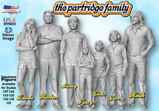 The Partridge Family UNPAINTED Figures  1/87 ...