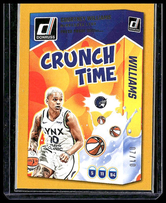 Courtney Williams 2025 Donruss Press Proof Crunch Time #16 Gold /10