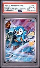 2026 POKEMON MEP FIRST PARTNER ILLUSTRATION COLLECTION #042 PIPLUP PSA 10