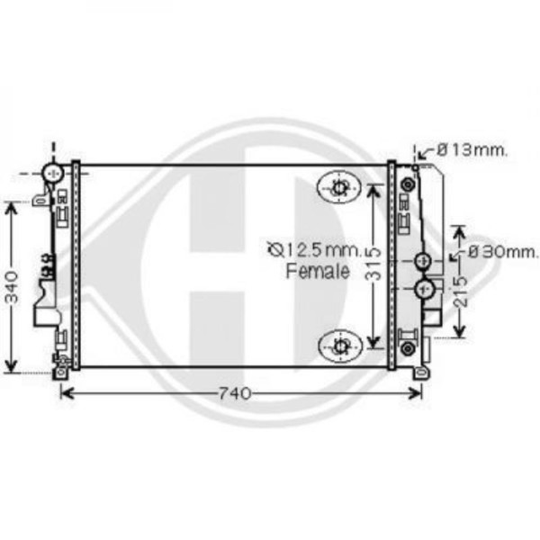 KüHler WasserküHler MotorküHler Aluminium FüR Mercedes-Benz Vito Bus W639 126-image