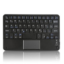 Bluetooth Tastaturen Kabellos mit Touchpad PC Handy Tablet Wireless Keyboard DE